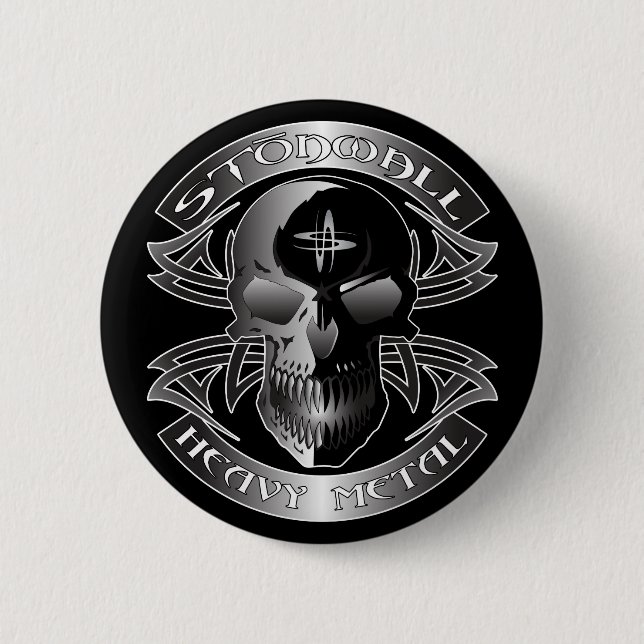 Bóton Redondo 5.08cm Botão de Stonwall (Frente)