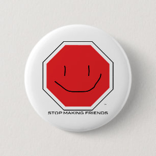 Bóton Redondo 5.08cm Botão de StopMakingFriends
