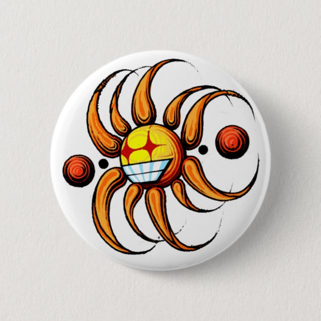 Bóton Redondo 5.08cm Botão de Sunstar (Frente)