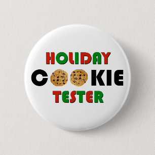 Bóton Redondo 5.08cm Botão de Testador de Cookie de Feriado