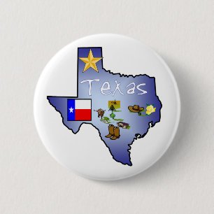 Bóton Redondo 5.08cm Botão de Texas