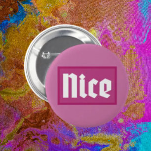 Bóton Redondo 5.08cm Botão de Tipografia Caixa Rosa Bonita