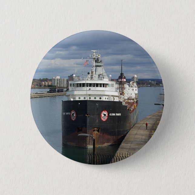 Bóton Redondo 5.08cm Botão de transferência de Algoma (Frente)
