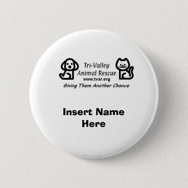 Bóton Redondo 5.08cm Botão de TVAR (Frente)