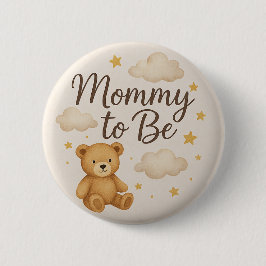 Bóton Redondo 5.08cm Botão de Urso de Pelúcia Moderno Fofo Mamãe para S