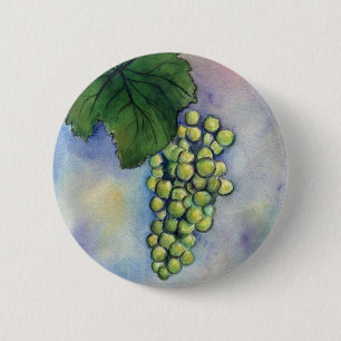 Bóton Redondo 5.08cm Botão de Uvas de Vinho Chardonnay