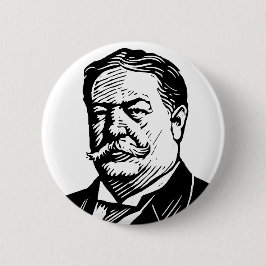 Bóton Redondo 5.08cm Botão de William Howard Taft