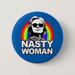 Bóton Redondo 5.08cm Botão desagradável da mulher de Hillary Clinton
