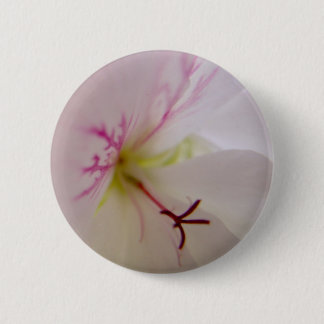 Bóton Redondo 5.08cm Botão Detalhes do Geranium Branco