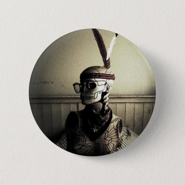 Bóton Redondo 5.08cm Botão diminuto dos tigres (Frente)