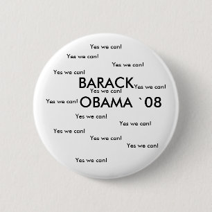 Bóton Redondo 5.08cm Botão do ` 08 de BARACK OBAMA