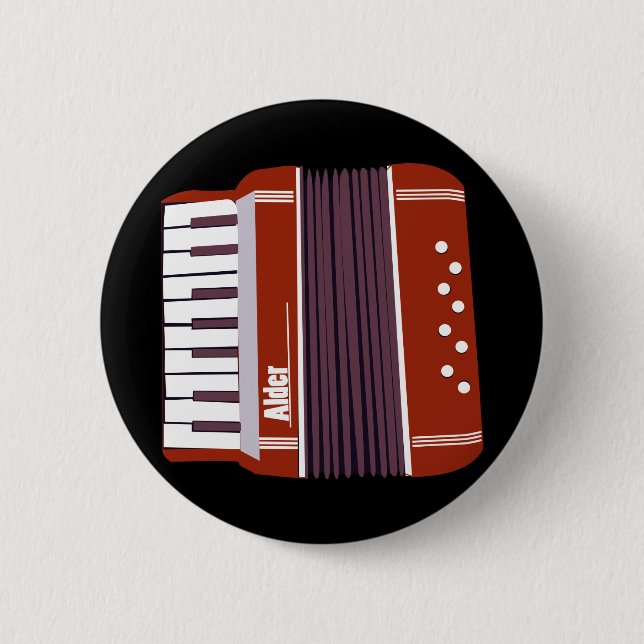 Bóton Redondo 5.08cm Botão do amieiro (Frente)