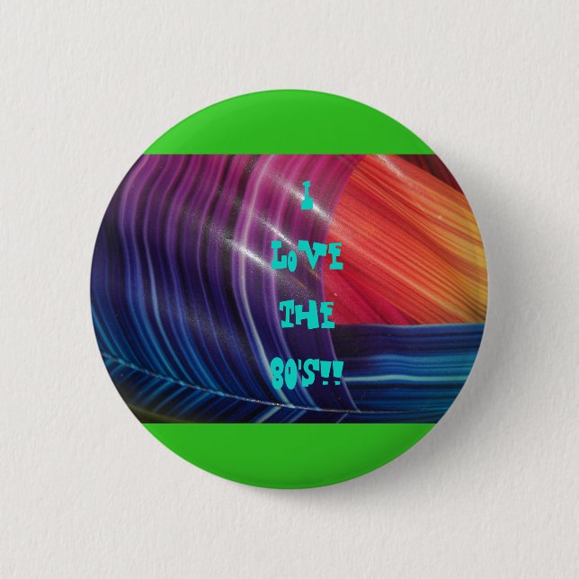 Bóton Redondo 5.08cm botão do anos 80 (Frente)