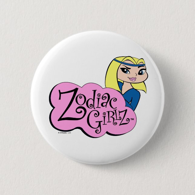 Bóton Redondo 5.08cm Botão do Aquário (Frente)