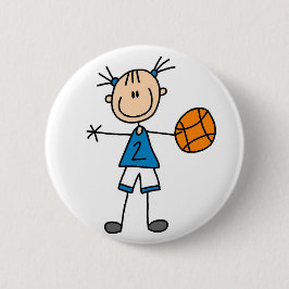 Bóton Redondo 5.08cm Botão do basquetebol do esporte