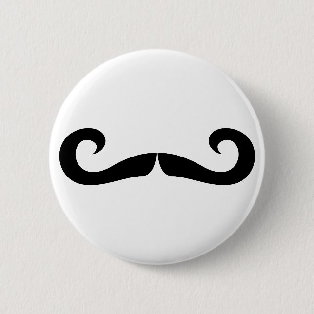 Bóton Redondo 5.08cm Botão do bigode (Frente)