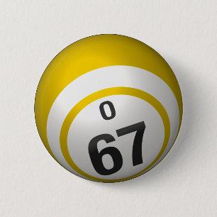 Bóton Redondo 5.08cm Botão do bingo de O 67