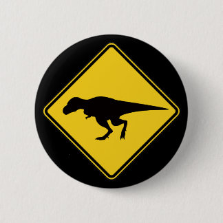 Bóton Redondo 5.08cm Botão do cruzamento de T-Rex