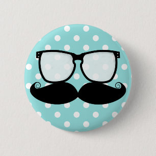 Bóton Redondo 5.08cm Botão do dom do Moustache