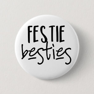 Bóton Redondo 5.08cm Botão do festival de Festie Bestie