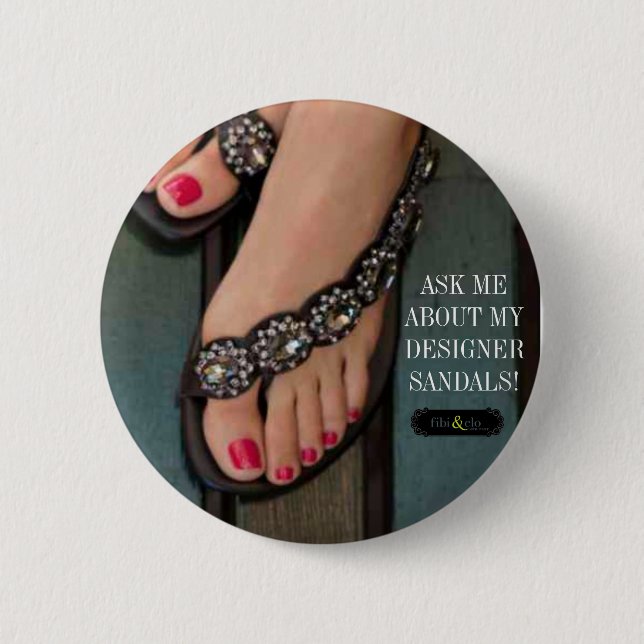 Bóton Redondo 5.08cm botão do fibi & dos clo (Frente)