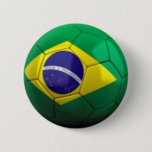Bóton Redondo 5.08cm Botão do futebol de Brasil