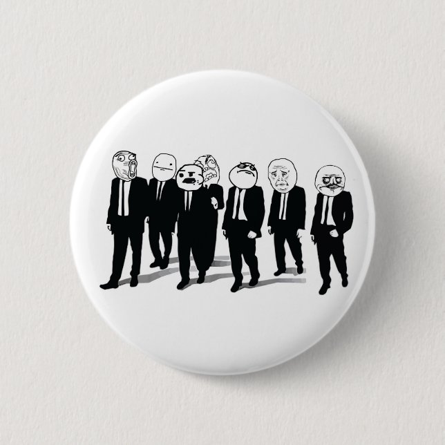 Bóton Redondo 5.08cm Botão do grupo da raiva (Frente)