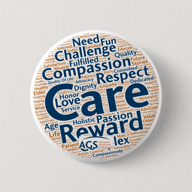 Bóton Redondo 5.08cm Botão do #IAmGeriatrics (Frente)