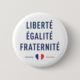 Bóton Redondo 5.08cm Botão do Lema Francês Liberdade Igualdade Fraterni