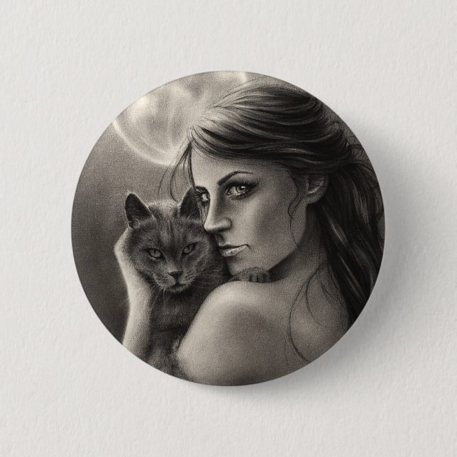 Bóton Redondo 5.08cm Botão do luar (Frente)