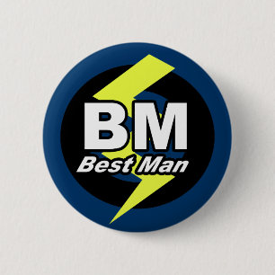 Bóton Redondo 5.08cm Botão do Melhor Homem