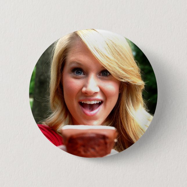 Bóton Redondo 5.08cm Botão do muffin de Bailey (Frente)