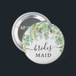 Bóton Redondo 5.08cm Botão do Partido Bridal de Molho Verde Bridesmaid<br><div class="desc">Este belo pino da Bridesmaid é perfeito para sua festa de solteira ou chá de panela!</div>
