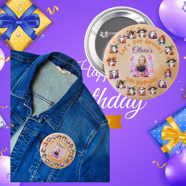 Bóton Redondo 5.08cm Botão do Partido Fantasma do Café Lover para Crian (Criador carregado)