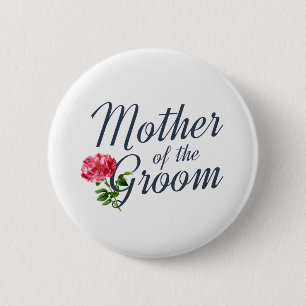 Bóton Redondo 5.08cm Botão do Pin da Caligrafia de Casamento da Mãe