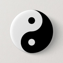 Bóton Redondo 5.08cm Botão do Pino Yin-Yang