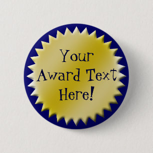 Bóton Redondo 5.08cm Botão do Prêmio de Alcance Personalizado