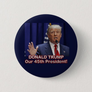 Bóton Redondo 5.08cm Botão do presidente Donald Trump