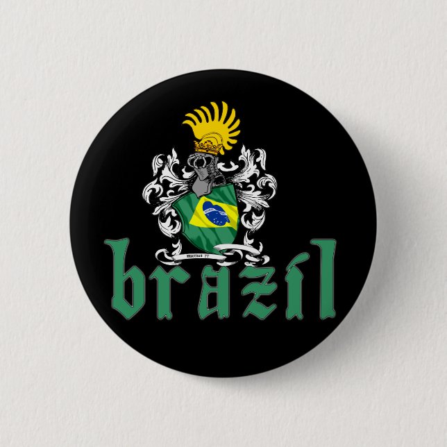 Bóton Redondo 5.08cm Botão do protetor de Brasil (Frente)