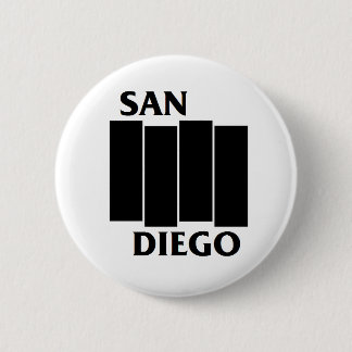 Bóton Redondo 5.08cm Botão do punk da paródia de San Diego/bandeira