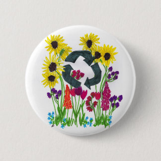 Bóton Redondo 5.08cm Botão do reciclar