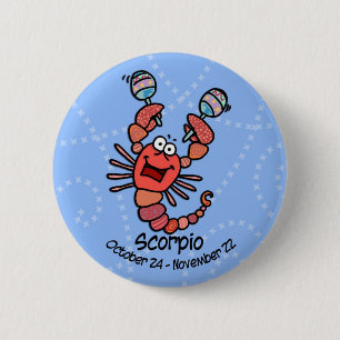 Bóton Redondo 5.08cm botão do scorpio