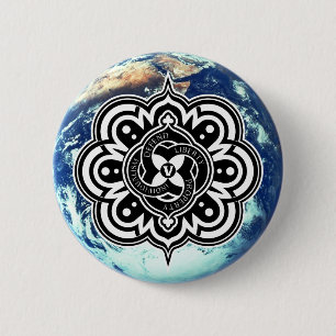 Bóton Redondo 5.08cm Botão do selo do mundo de Voluntaryist