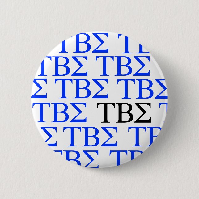 Bóton Redondo 5.08cm Botão do Sigma da tau beta (Frente)