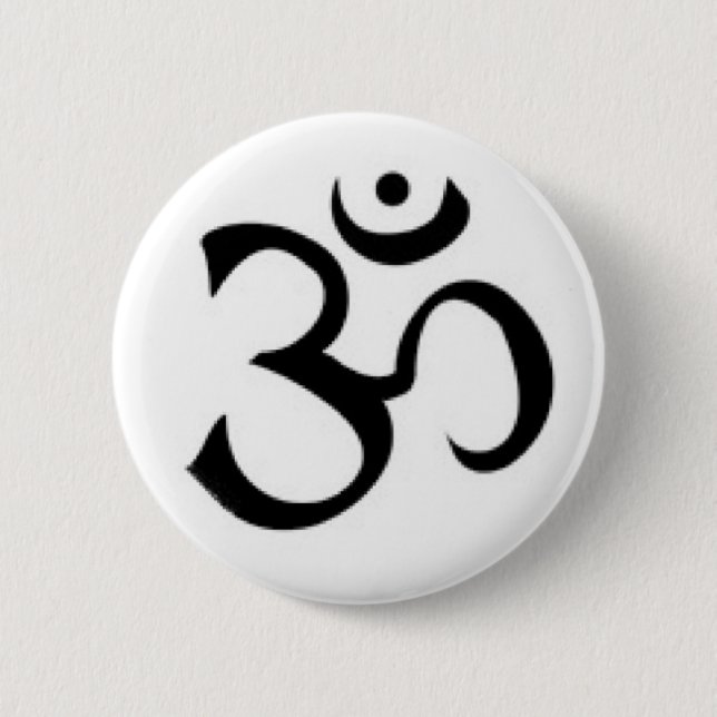 Bóton Redondo 5.08cm Botão do símbolo do ohm (Frente)