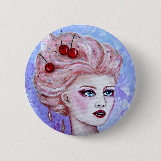 Bóton Redondo 5.08cm Botão do Sundae de Susie (Frente)