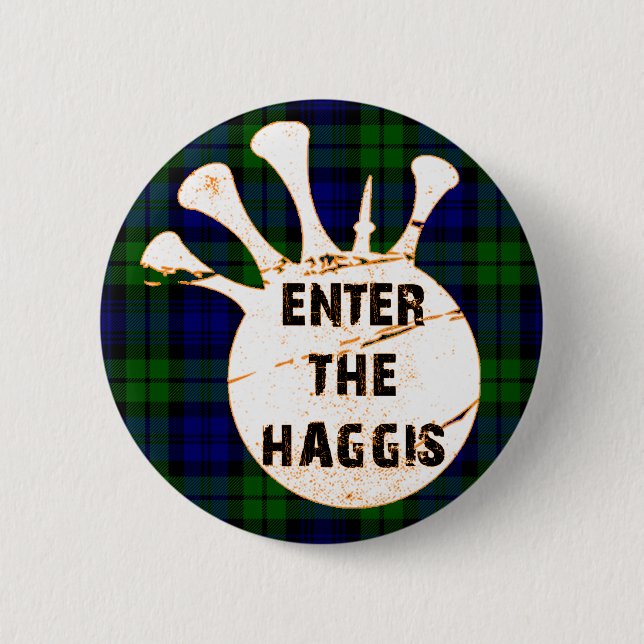 BÓTON REDONDO 5.08CM BOTÃO DO TARTAN DE CAMPBELL (Frente)