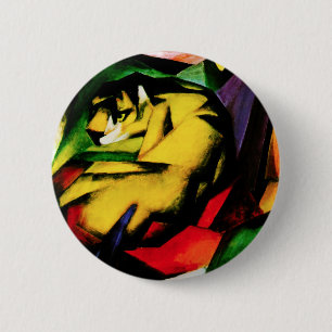 Bóton Redondo 5.08cm Botão do tigre de Franz Marc