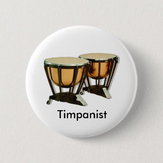 Bóton Redondo 5.08cm Botão do Timpanist