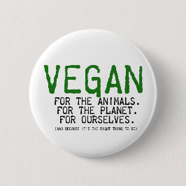 BÓTON REDONDO 5.08CM BOTÃO DO VEGAN